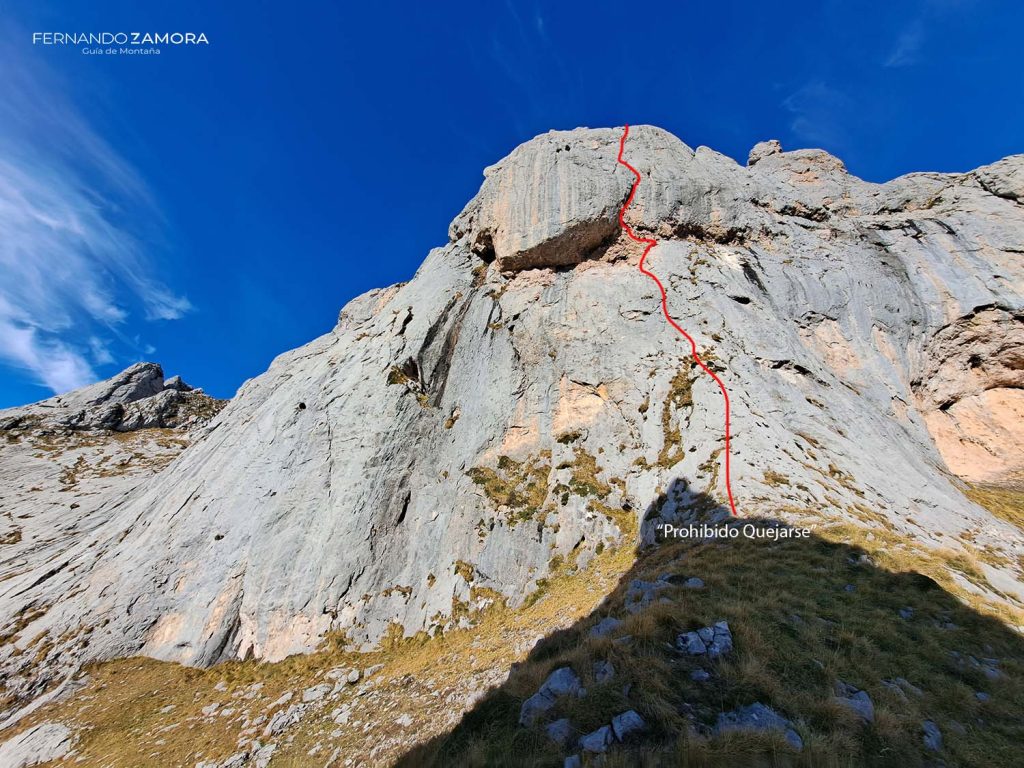 Escalada Prohibido Quejarse en Peña Castil